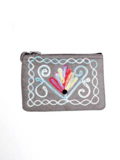 Modelo: Gris 257 Carteras y Monederos - Monedero de piel de melocotón MOKA01 - Modelo Gris 257