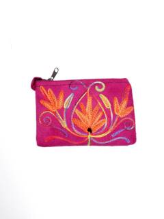 Monedero Piel melocotón tibet bordado,  para comprar al por mayor o detalle  en la categoría de Complementos y Accesorios Hippies  Alternativos  | ZAS. [MOKA01]