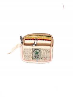 Modelo: M204 Bolsos Mochilas y Riñoneras de Cáñamo - Monedero de cáñamo MOKA14 - Modelo M204