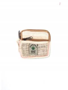 Modelo: M207 Bolsos Mochilas y Riñoneras de Cáñamo - Monedero de cáñamo MOKA14 - Modelo M207