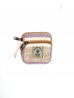 Modelo: M209 Bolsos Mochilas y Riñoneras de Cáñamo - Monedero de cáñamo MOKA14 - Modelo M209