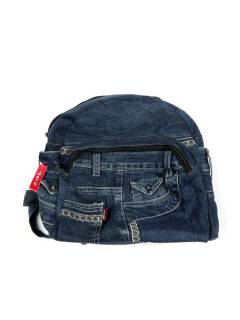 Detalle no seleccionable para compra Bolsos y Mochilas Jeans - Mochila vaquera mediana fabricada MOMI03.