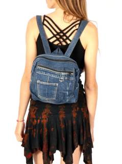  Mochila vaquera pequeña con cremallera y bolsillos para comprar al por mayor o detalle  en la categoría de Complementos y Accesorios Hippies  Alternativos  | ZAS  [MOMI11] .