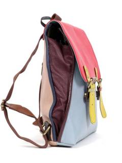 Detalle no seleccionable para compra Bolsos Hippies de Cuero - Mochila de cuero de forma MOVN02.