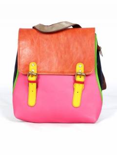 Mochila de Cuero Colores Cuadrada Grande MOVN02 para comprar al por mayor o detalle  en la categoría de Complementos y Accesorios Hippies  Alternativos  | ZAS.