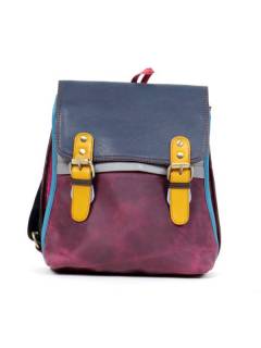 Modelo: M211 Bolsos Hippies de Cuero - Mochila de cuero de forma MOVN03 - Modelo M211