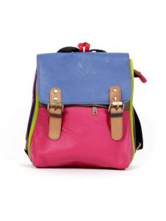 Modelo: M219 Bolsos Hippies de Cuero - Mochila de cuero de forma MOVN03 - Modelo M219