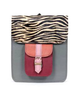 Modelo: M2129 Bolsos Hippies de Cuero - Mochila de cuero de forma MOVN04 - Modelo M2129