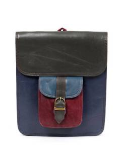 Modelo: M2124 Bolsos Hippies de Cuero - Mochila de cuero de forma MOVN04 - Modelo M2124