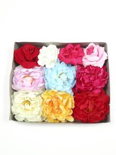 Flores pelo de tela tamaño grande [ORFLTG]. Cintas Palos y Pinchos -  Accesorios Pelo para comprar al por mayor o detalle  en la categoría de Complementos Hippies Alternativos  | ZAS.