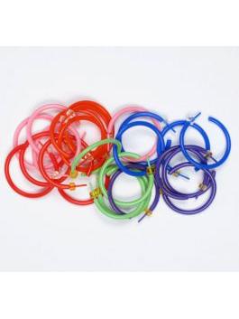 Pack pendientes de plastico con cierre de silicona,  para comprar al por mayor o detalle  en la categoría de Outlet Hippie Artesanal  | ZAS. [PACK3]