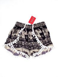 Modelo: Morado Pantalones Cortos - Pantalón hippie corto PAET01 - Modelo Morado