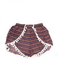 Modelo: Azul Pantalones Cortos - Pantalón hippie corto PAET02 - Modelo Azul