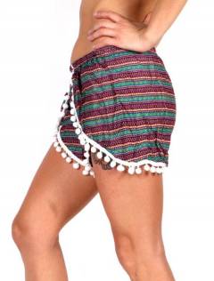 Pantalon corto rayón estampado ethnic,  para comprar al por mayor o detalle  en la categoría de Ropa Hippie Bohemia de Mujer | ZAS. [PAET02]