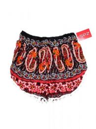 Modelo: Rojo Pantalones Cortos - Pantalón hippie corto PAET03 - Modelo Rojo