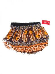Modelo: Naranja Pantalones Cortos - Pantalón hippie corto PAET03 - Modelo Naranja