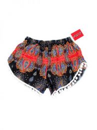 Modelo: Rojo Pantalones Cortos - Pantalón hippie corto PAET04 - Modelo Rojo