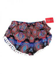 Modelo: Azul Pantalones Cortos - Pantalón hippie corto PAET04 - Modelo Azul
