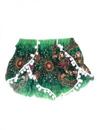 Modelo: Verde Pantalones Cortos - Pantalón hippie corto PAET06 - Modelo Verde