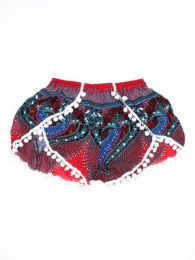 Modelo: Rojo Pantalones Cortos - Pantalón hippie corto PAET06 - Modelo Rojo