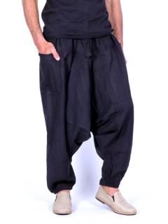 Pantalón Aladin Harem liso unisex [PAEV08]. Pantalones Hippies para comprar al por mayor o detalle  en la categoría de Ropa Hippie Bohemia de Hombre, Artesanal | ZAS.