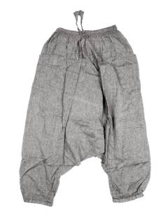 Pantalones Hippies - Pantalón Hippie Harem PAEV08 - Modelo Gris