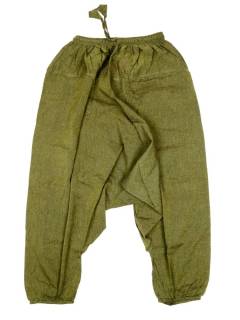 Pantalones Hippies - Pantalón Hippie Harem PAEV08 - Modelo Verde