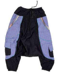 Pantalones Hippies - pantalón hippie harem PAEV13 - Modelo Azul