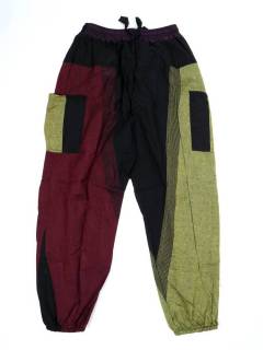 Pantalones Hippies - Pantalón hippie, harem PAEV14 - Modelo Granate ve