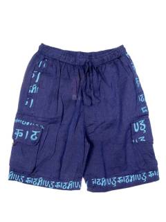 Modelo: Azul m 25 Pantalones Hippies - Pantalón hippie corto PAEV15 - Modelo Azul m 25