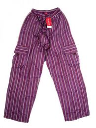 Modelo: Morado Pantalón hippie 100% Mod Morado