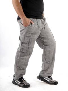  Pantalón hippie liso con 6 bolsillos para comprar al por mayor o detalle  en la categoría de   [PAEV17] .