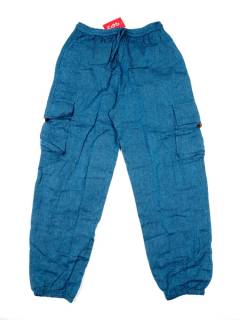 Pantalones Hippies - Pantalón Hippie Jogger, PAEV17J - Modelo Azul