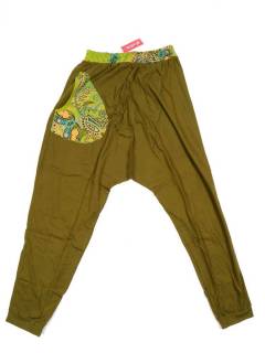 Pantalones Hippie Harem - Pantalon  muy confortable PAEV18B - Modelo Verde