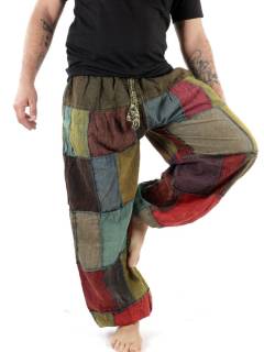 Pantalón Hippie patchwork unisex [PAEV33]. Pantalones Hippies para comprar al por mayor o detalle  en la categoría de Ropa Hippie de Hombre, Artesanal | ZAS.