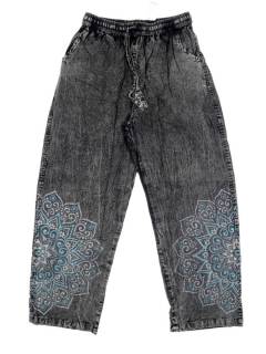 Modelo: Negro Pantalones Hippies - Pantalón Hippie Unisex PAEV40 - Modelo Negro