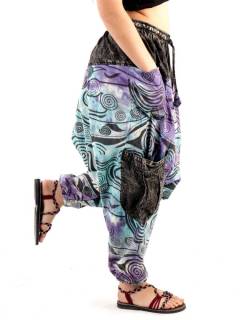 Detalle no seleccionable para compra Pantalones Hippie Harem - Explora la esencia del estilo PAEV42.