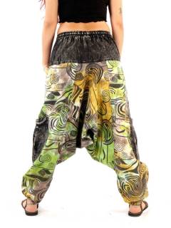 Detalle no seleccionable para compra Pantalones Hippie Harem - Explora la esencia del estilo PAEV42.