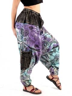 Detalle no seleccionable para compra Pantalones Hippie Harem - Explora la esencia del estilo PAEV42.