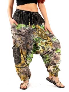 Pantalón Hippie  Unisex Tie Dye y estampado Etnico [PAEV42]. Pantalones Hippie Harem para comprar al por mayor o detalle  en la categoría de Ropa Hippie de Mujer | ZAS.