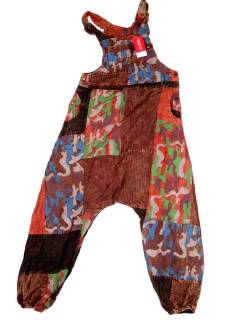 Modelo: Rush Monos, Petos y Vestidos largos - Peto Hippie Patchwork Camuflaje. PAEV45 - Modelo Rush