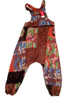 Monos, Petos y Vestidos largos - Peto Hippie Patchwork Camuflaje. PAEV45 - Modelo Rush