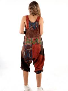 Monos, Petos y Vestidos largos - Peto Hippie Corto Patchwork PAEV45C.