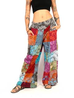 Pantalón Hippie Amplio Patchwork, para comprar al por mayor o detalle. [PAEV46]