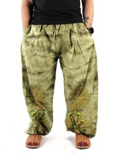 Pantalón Jogger Tie Dye con Setas Psicodélicas,  para comprar al por mayor o detalle  en la categoría de Ropa Hippie de Hombre, Artesanal | ZAS. [PAEV50]