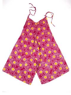 Modelo: Fucsia Monos, Petos y Vestidos largos - Este colorido Peto Amplio PAEV51 - Modelo Fucsia