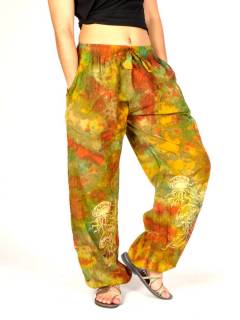 Pantalón Tie-Dye con Print Medusas,  para comprar al por mayor o detalle  en la categoría de Ropa Hippie Bohemia de Mujer | ZAS. [PAEV53]