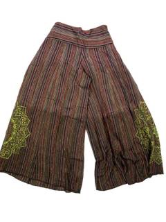 Modelo: Verde Pantalones Hippie Harem - Pantalón de algodón PAEV54 - Modelo Verde