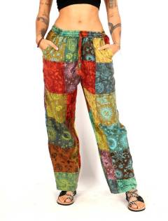 Pantalón patchwork lleno de color y personalidad, para comprar al por mayor o detalle. [PAEV58]