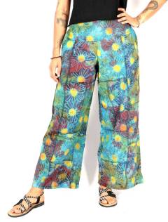 Pantalón flores vibrantes llenan tu día de energía, para comprar al por mayor o detalle.[PAEV59]